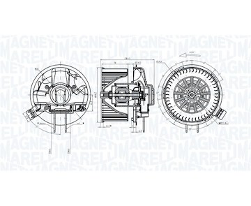 vnitřní ventilátor MAGNETI MARELLI 069412305010