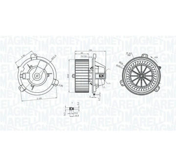 vnitřní ventilátor MAGNETI MARELLI 069412313010