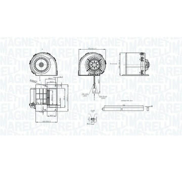 vnitřní ventilátor MAGNETI MARELLI 069412325010