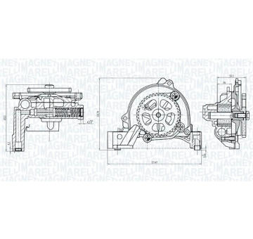 Olejové čerpadlo MAGNETI MARELLI 351516000026