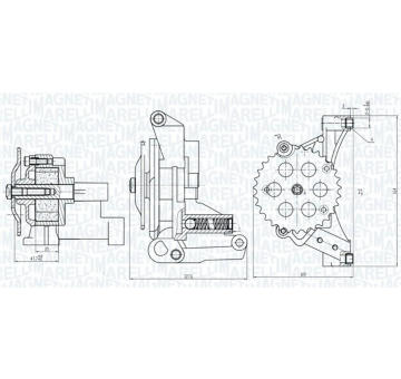 Olejové čerpadlo MAGNETI MARELLI 351516000032