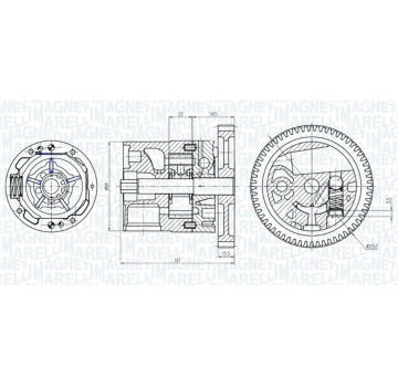 Olejové čerpadlo MAGNETI MARELLI 351516000040