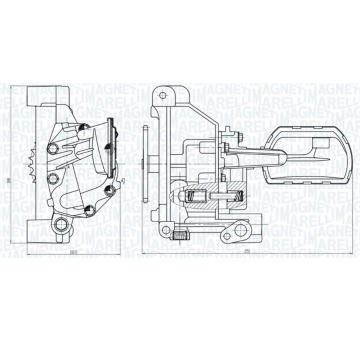 Olejové čerpadlo MAGNETI MARELLI 351516000053