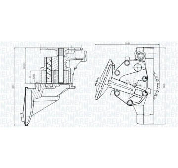 Olejové čerpadlo MAGNETI MARELLI 351516000101