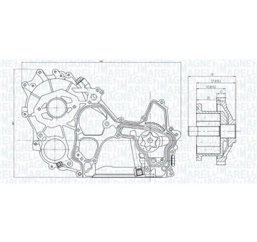 Olejové čerpadlo MAGNETI MARELLI 351516000119
