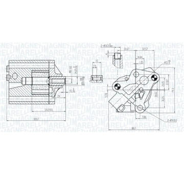 Olejové čerpadlo MAGNETI MARELLI 351516000133