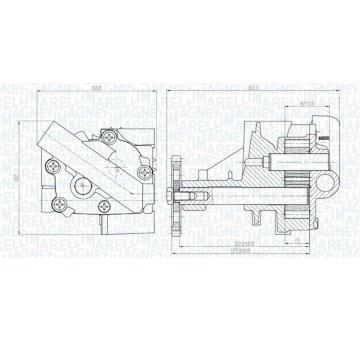 Olejové čerpadlo MAGNETI MARELLI 351516000151