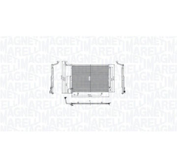 Kondenzátor, klimatizace MAGNETI MARELLI 350203103700