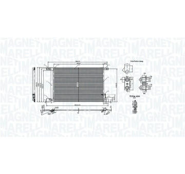 Kondenzátor klimatizácie MAGNETI MARELLI 350203010600
