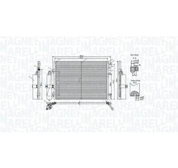 Kondenzátor klimatizácie MAGNETI MARELLI 350203106900