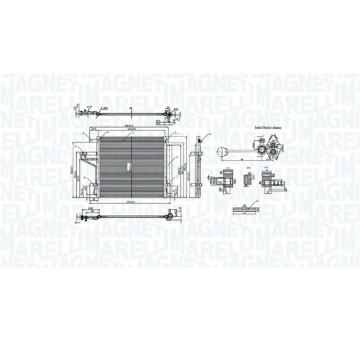 Kondenzátor klimatizácie MAGNETI MARELLI 350203107300