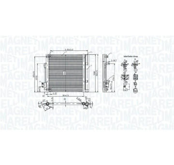 Kondenzátor klimatizácie MAGNETI MARELLI 350203107800