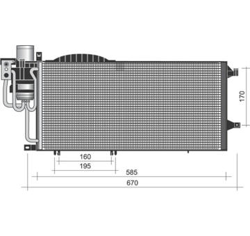 Kondenzátor, klimatizace MAGNETI MARELLI 350203373000