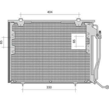 Kondenzátor, klimatizace MAGNETI MARELLI 350203485000
