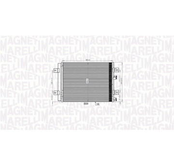 Kondenzátor, klimatizace MAGNETI MARELLI 350203765000