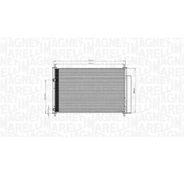 Kondenzátor, klimatizace MAGNETI MARELLI 350203767000