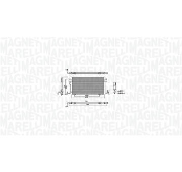 Kondenzátor, klimatizace MAGNETI MARELLI 350203777000