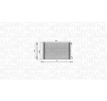 Kondenzátor, klimatizace MAGNETI MARELLI 350203779000