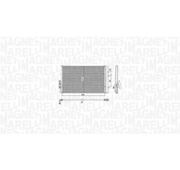 Kondenzátor, klimatizace MAGNETI MARELLI 350203788000