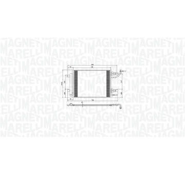 Kondenzátor, klimatizace MAGNETI MARELLI 350203792000