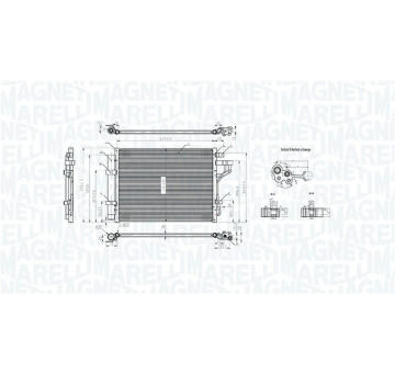 Kondenzátor, klimatizace MAGNETI MARELLI 350203802000