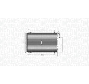 Kondenzátor, klimatizace MAGNETI MARELLI 350203825000