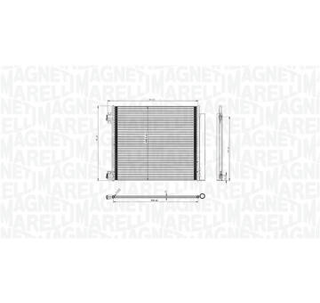Kondenzátor, klimatizace MAGNETI MARELLI 350203832000