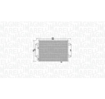 Kondenzátor, klimatizace MAGNETI MARELLI 350203931000