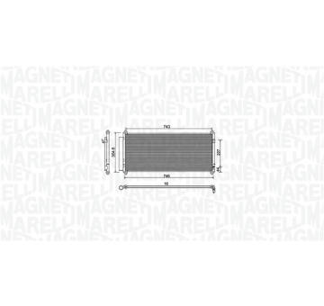 Kondenzátor, klimatizace MAGNETI MARELLI 350203973000