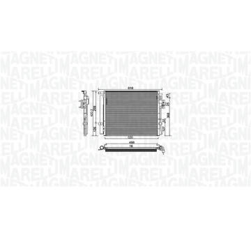 Kondenzátor, klimatizace MAGNETI MARELLI 350203983000