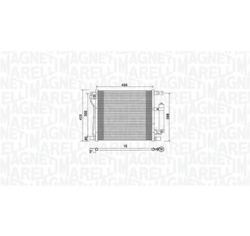 Kondenzátor, klimatizace MAGNETI MARELLI 350203992000