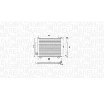 Kondenzátor, klimatizace MAGNETI MARELLI 350203993000