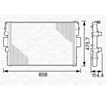 Chladič motora MAGNETI MARELLI 350213120900