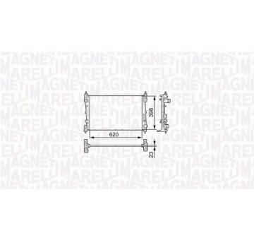 Chladič motora MAGNETI MARELLI 350213131600