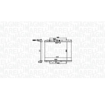 Chladič, chlazení motoru MAGNETI MARELLI 350213156100