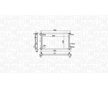 Chladič, chlazení motoru MAGNETI MARELLI 350213159900