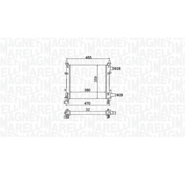Chladič motora MAGNETI MARELLI 350213161900
