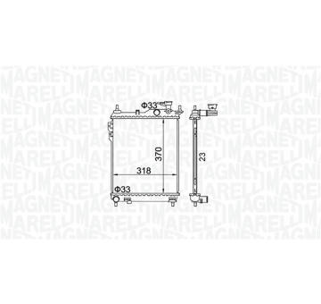 Chladič, chlazení motoru MAGNETI MARELLI 350213162400