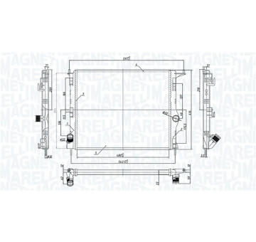 Chladič motora MAGNETI MARELLI 350213165900