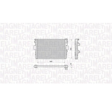 Chladič, chlazení motoru MAGNETI MARELLI 350213169000