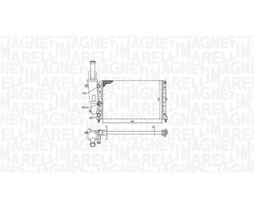 Chladič, chlazení motoru MAGNETI MARELLI 350213171200