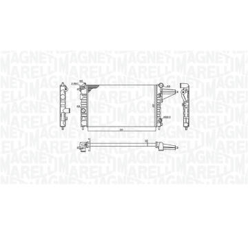 Chladič, chlazení motoru MAGNETI MARELLI 350213189100