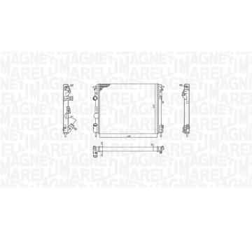Chladič, chlazení motoru MAGNETI MARELLI 350213192600