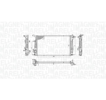 Chladič, chlazení motoru MAGNETI MARELLI 350213200600