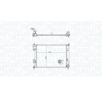 Chladič, chlazení motoru MAGNETI MARELLI 350213204300