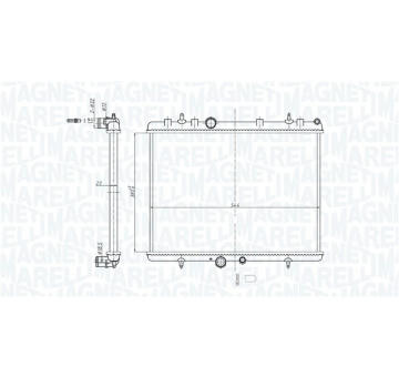 Chladič, chlazení motoru MAGNETI MARELLI 350213209600