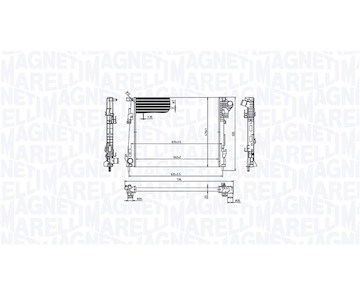 Chladič, chlazení motoru MAGNETI MARELLI 350213213600