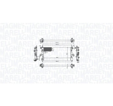 Chladič, chlazení motoru MAGNETI MARELLI 350213215000