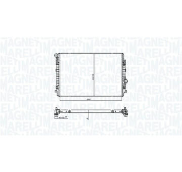 Chladič motora MAGNETI MARELLI 350213220200