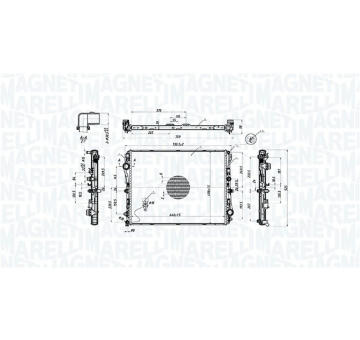Chladič motora MAGNETI MARELLI 350213220600